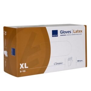 Εξεταστικά Γάντια Latex Abena Classic, Xlarge, με Πούδρα, 100τεμ.