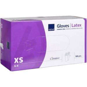 Εξεταστικά Γάντια Latex Abena Classic, XSmall, Χωρίς Πούδρα, 100τεμ