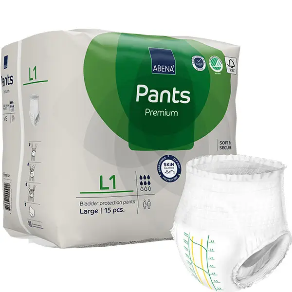 Βρακάκια ABENA Pants L1 Premium, Ημέρας, 15τεμ.